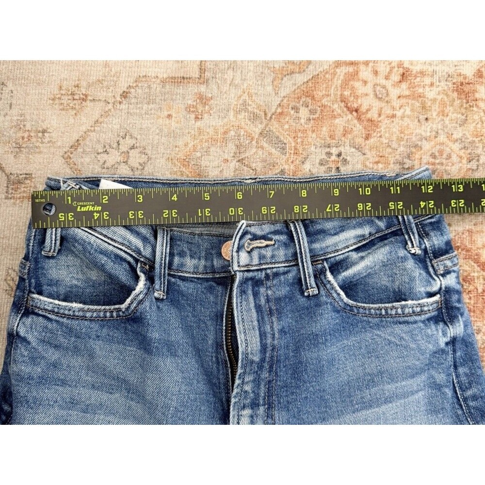 Mother The Hustler Roller High On The Hog Wide Leg Denim Jeans Size 25 - Picture 9 of 10